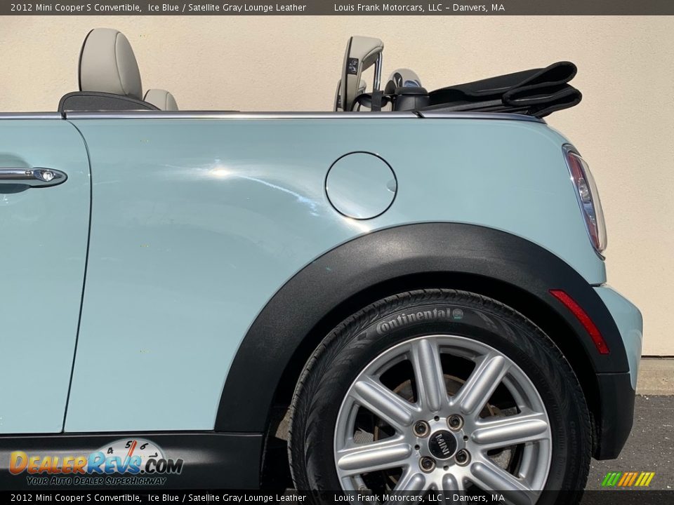 2012 Mini Cooper S Convertible Ice Blue / Satellite Gray Lounge Leather Photo #30