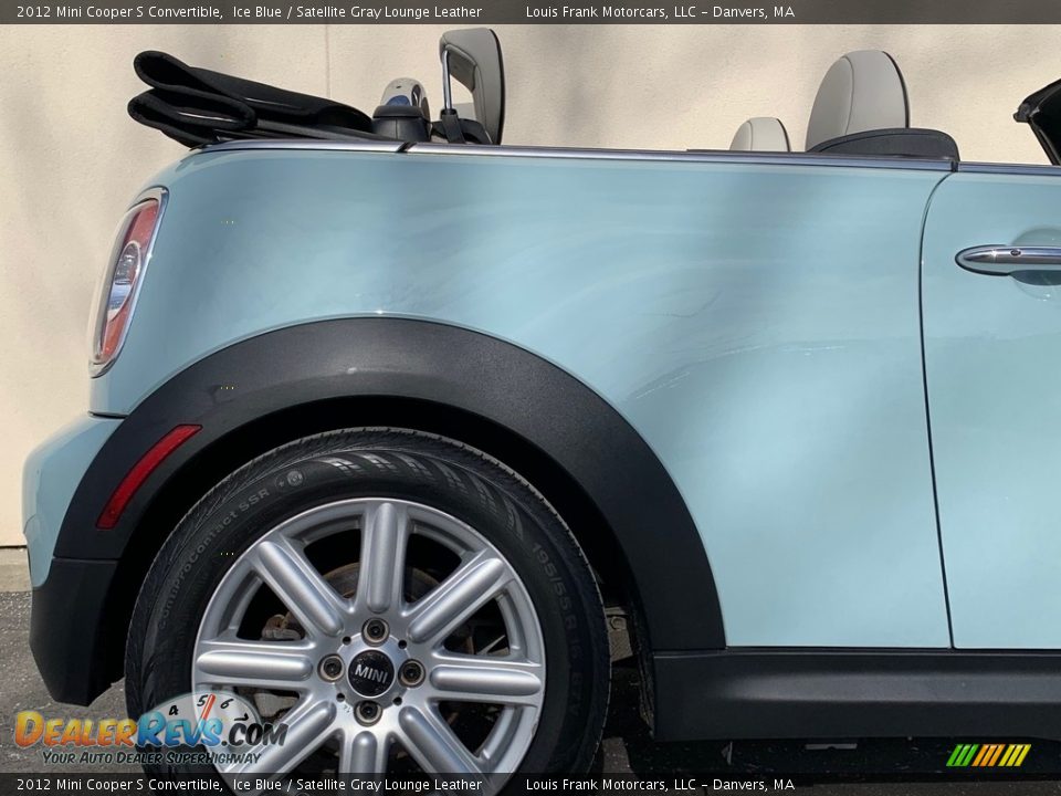 2012 Mini Cooper S Convertible Ice Blue / Satellite Gray Lounge Leather Photo #31