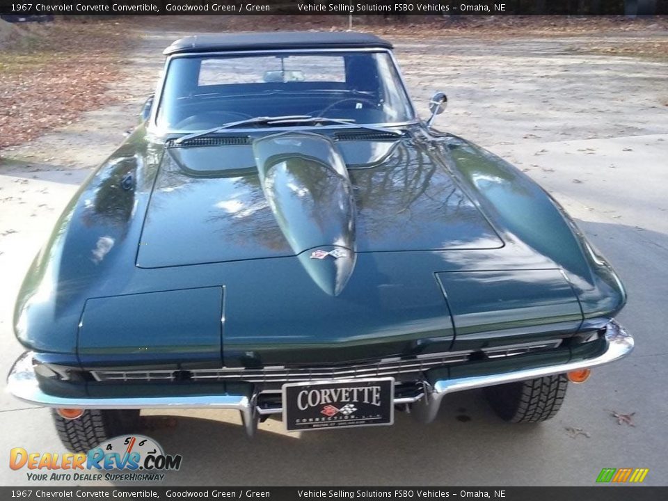 1967 Chevrolet Corvette Convertible Goodwood Green / Green Photo #2