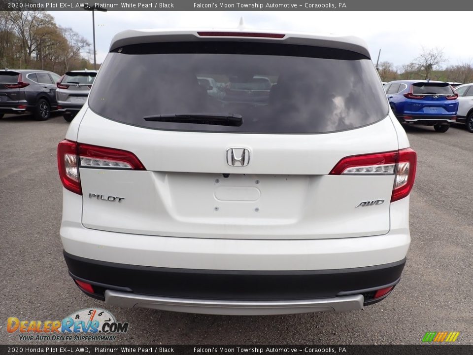 2020 Honda Pilot EX-L AWD Platinum White Pearl / Black Photo #3