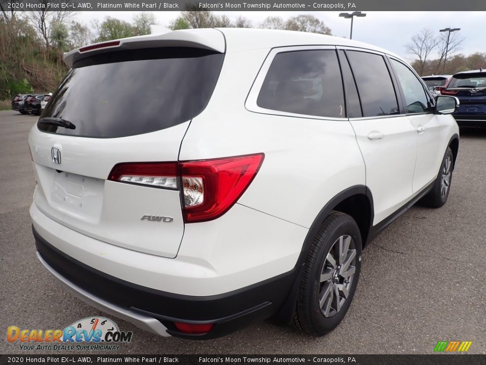 2020 Honda Pilot EX-L AWD Platinum White Pearl / Black Photo #4