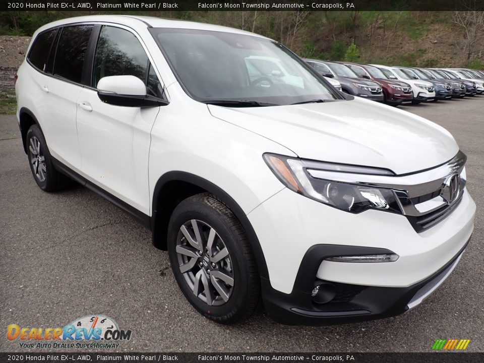 2020 Honda Pilot EX-L AWD Platinum White Pearl / Black Photo #5