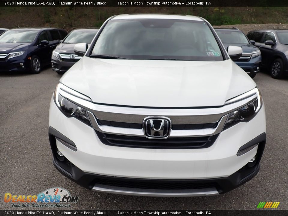 2020 Honda Pilot EX-L AWD Platinum White Pearl / Black Photo #6