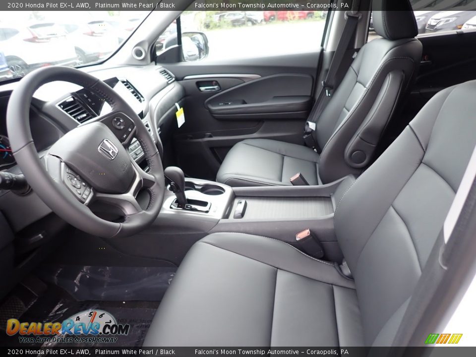 2020 Honda Pilot EX-L AWD Platinum White Pearl / Black Photo #8