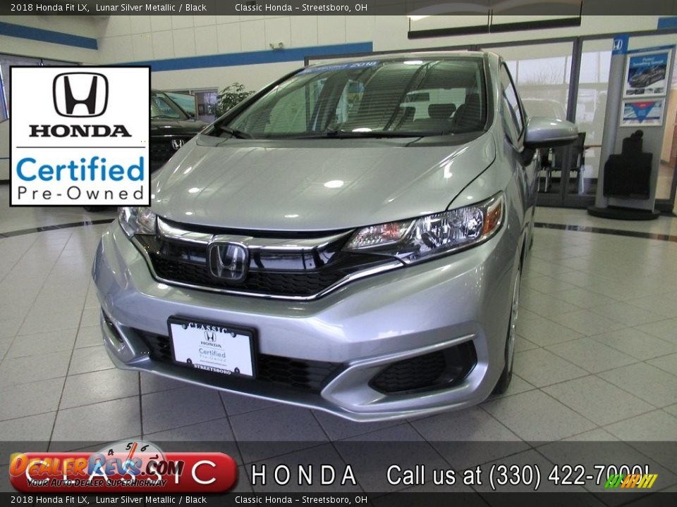 2018 Honda Fit LX Lunar Silver Metallic / Black Photo #1