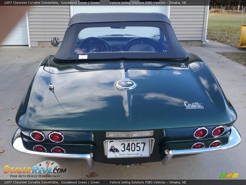1967 Chevrolet Corvette Convertible Goodwood Green / Green Photo #13