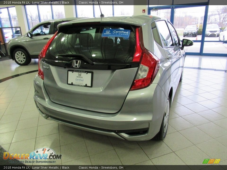 2018 Honda Fit LX Lunar Silver Metallic / Black Photo #4