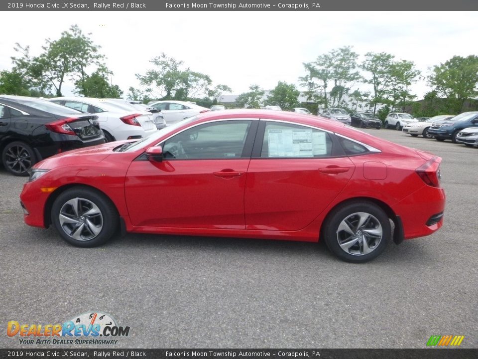 2019 Honda Civic LX Sedan Rallye Red / Black Photo #2