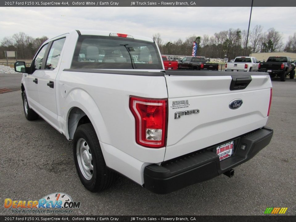 2017 Ford F150 XL SuperCrew 4x4 Oxford White / Earth Gray Photo #3