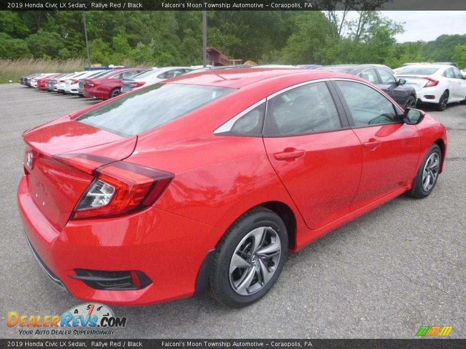 2019 Honda Civic LX Sedan Rallye Red / Black Photo #5