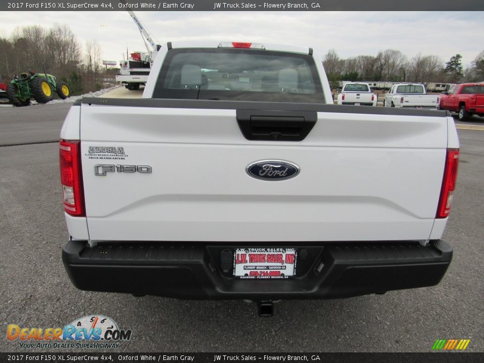 2017 Ford F150 XL SuperCrew 4x4 Oxford White / Earth Gray Photo #4