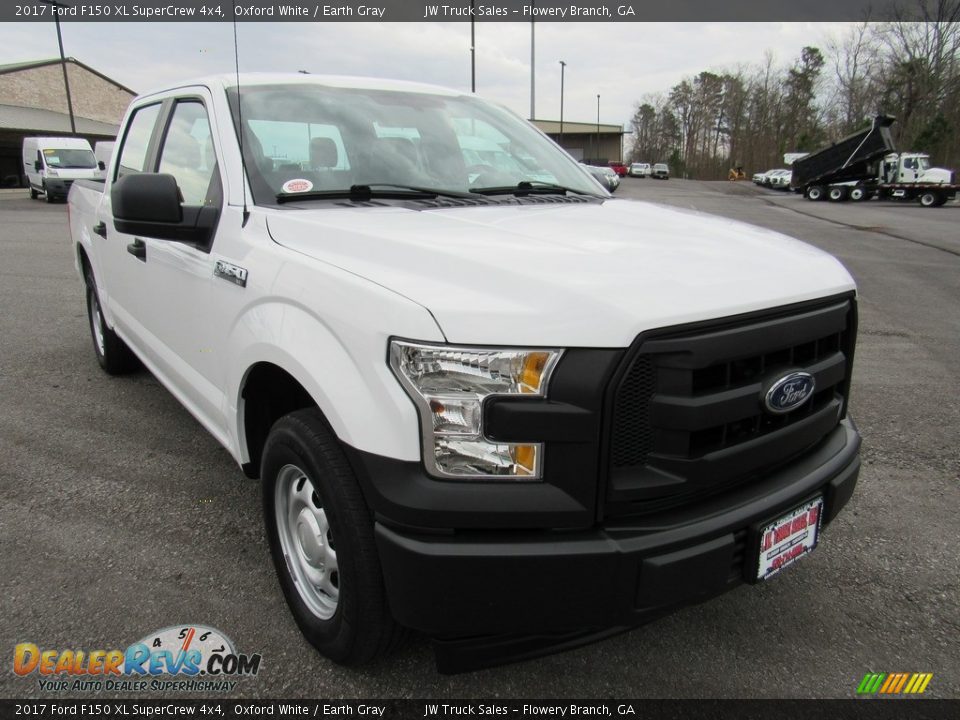 2017 Ford F150 XL SuperCrew 4x4 Oxford White / Earth Gray Photo #7