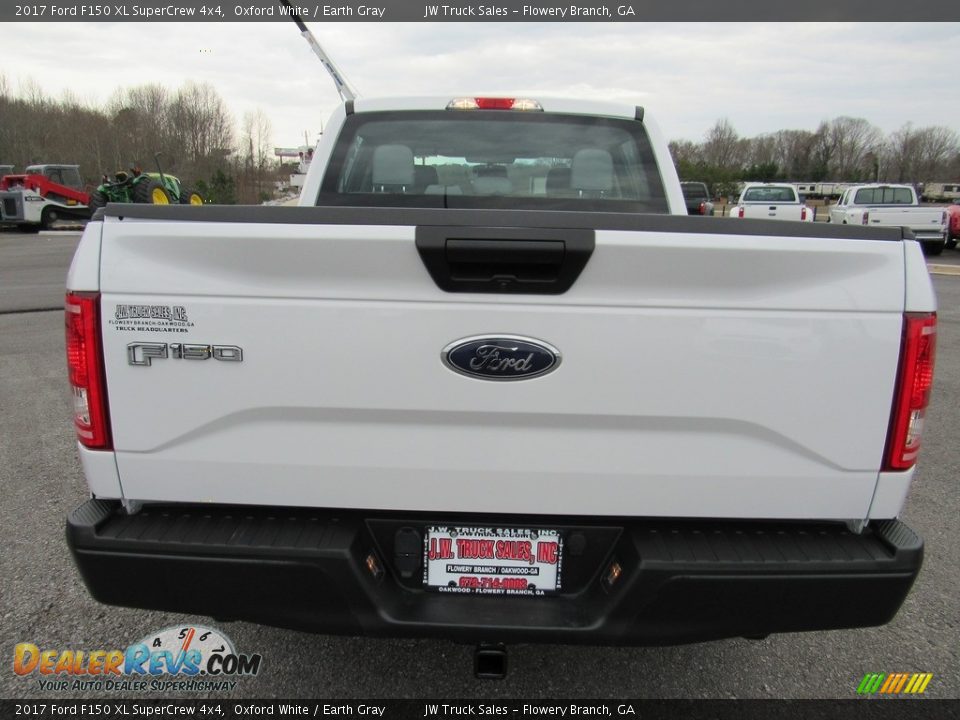 2017 Ford F150 XL SuperCrew 4x4 Oxford White / Earth Gray Photo #32