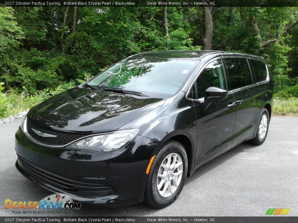 2017 Chrysler Pacifica Touring Brilliant Black Crystal Pearl / Black/Alloy Photo #2