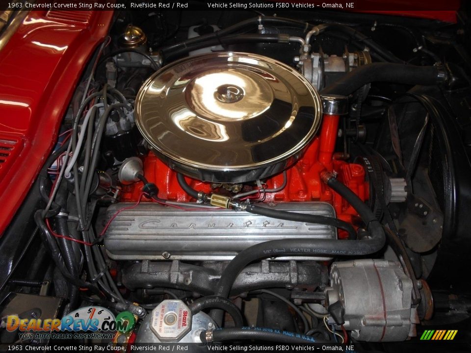 1963 Chevrolet Corvette Sting Ray Coupe 327 cid OHV 16-Valve V8 Engine Photo #4