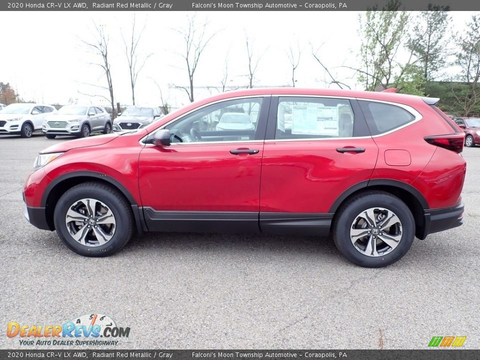 2020 Honda CR-V LX AWD Radiant Red Metallic / Gray Photo #3