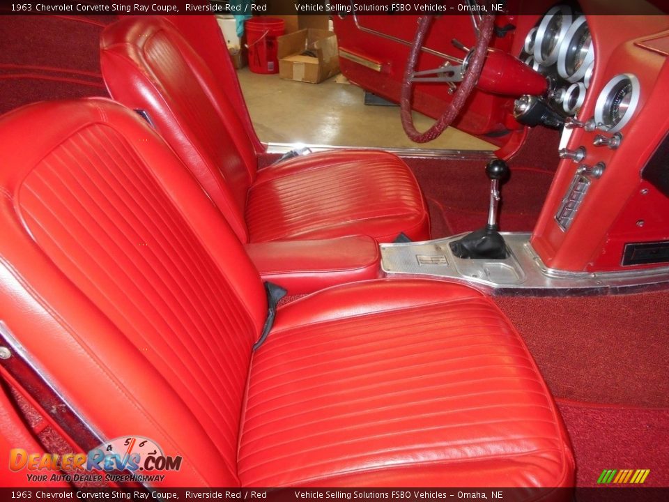 Red Interior - 1963 Chevrolet Corvette Sting Ray Coupe Photo #7