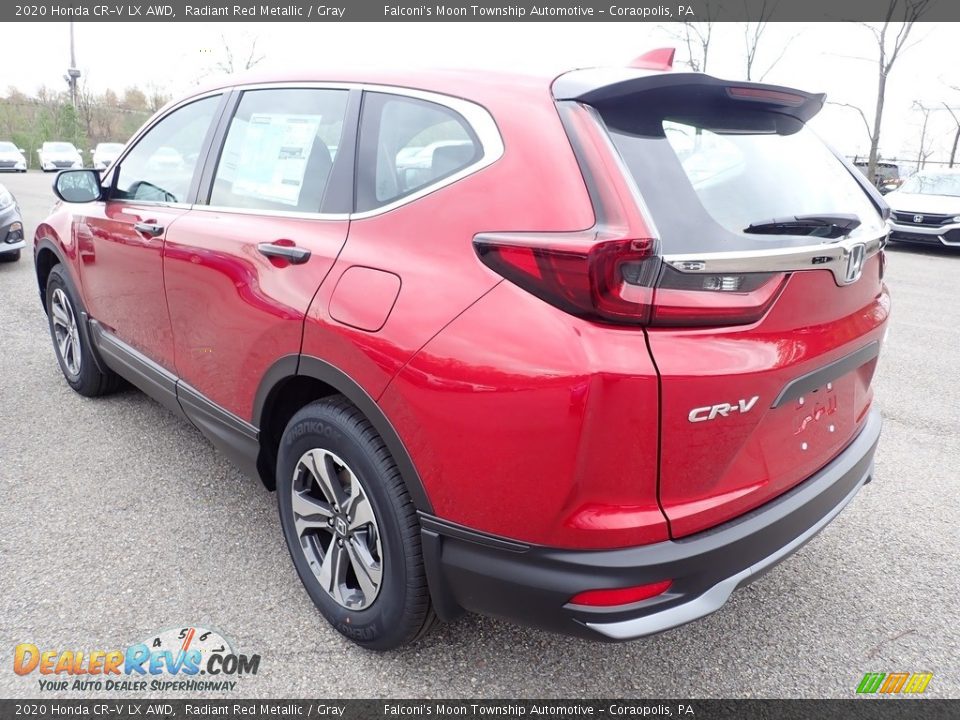 2020 Honda CR-V LX AWD Radiant Red Metallic / Gray Photo #4
