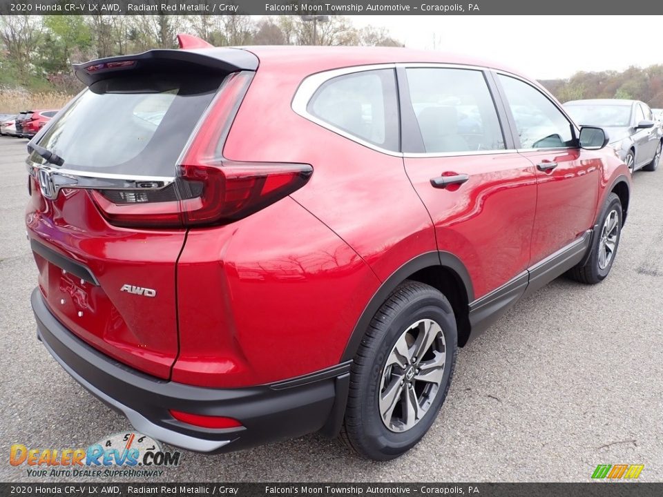 2020 Honda CR-V LX AWD Radiant Red Metallic / Gray Photo #6