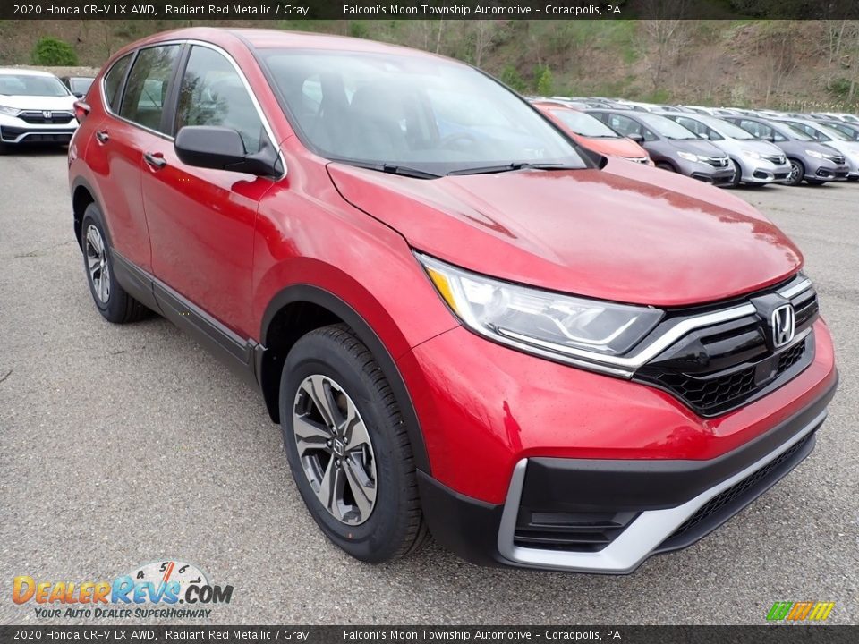 2020 Honda CR-V LX AWD Radiant Red Metallic / Gray Photo #7