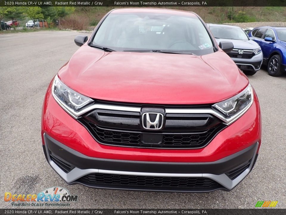 2020 Honda CR-V LX AWD Radiant Red Metallic / Gray Photo #8