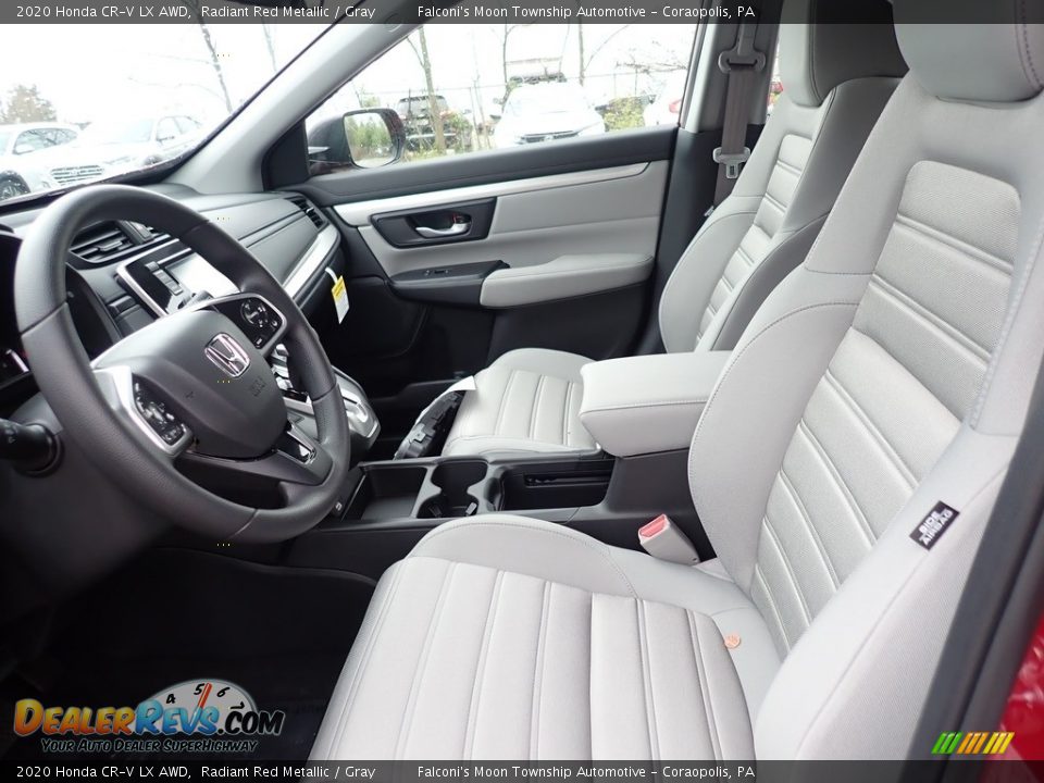 2020 Honda CR-V LX AWD Radiant Red Metallic / Gray Photo #9
