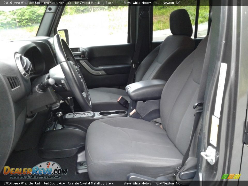 2016 Jeep Wrangler Unlimited Sport 4x4 Granite Crystal Metallic / Black Photo #10