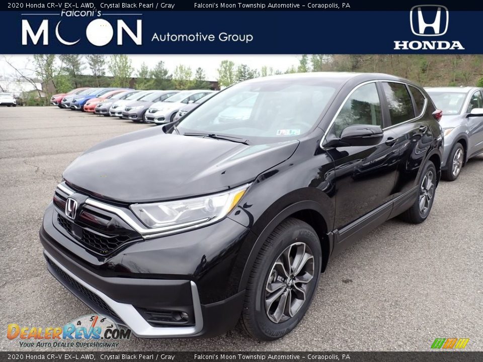 2020 Honda CR-V EX-L AWD Crystal Black Pearl / Gray Photo #1