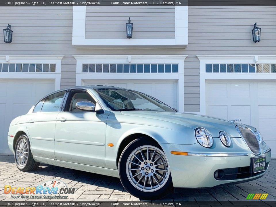 2007 Jaguar S-Type 3.0 Seafrost Metallic / Ivory/Mocha Photo #2