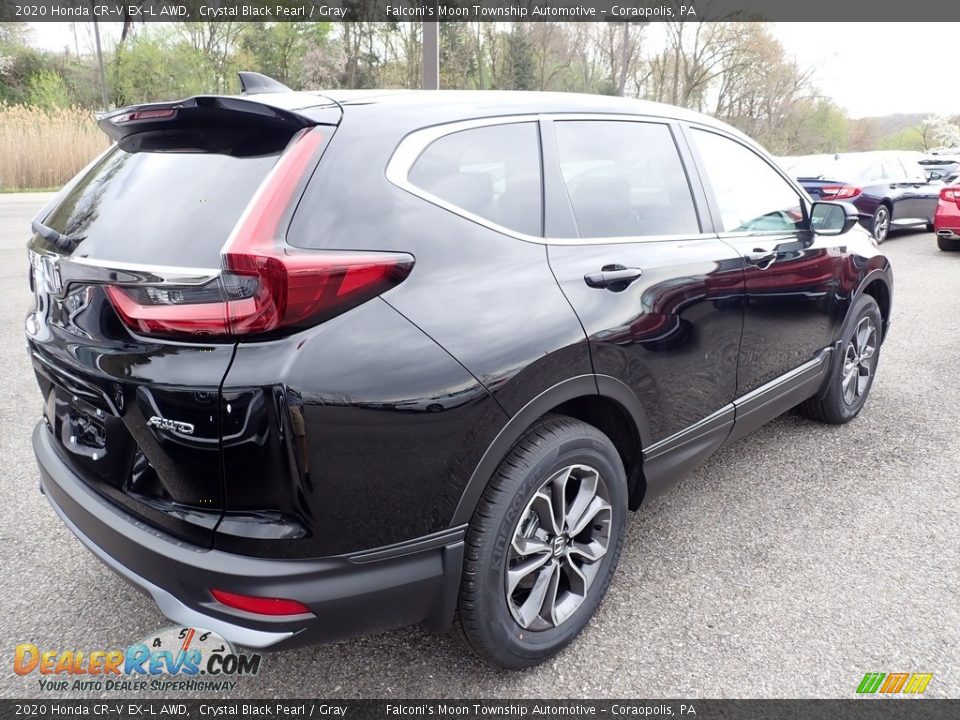 2020 Honda CR-V EX-L AWD Crystal Black Pearl / Gray Photo #4