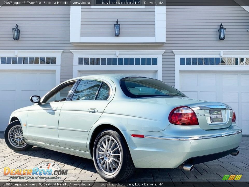 2007 Jaguar S-Type 3.0 Seafrost Metallic / Ivory/Mocha Photo #3