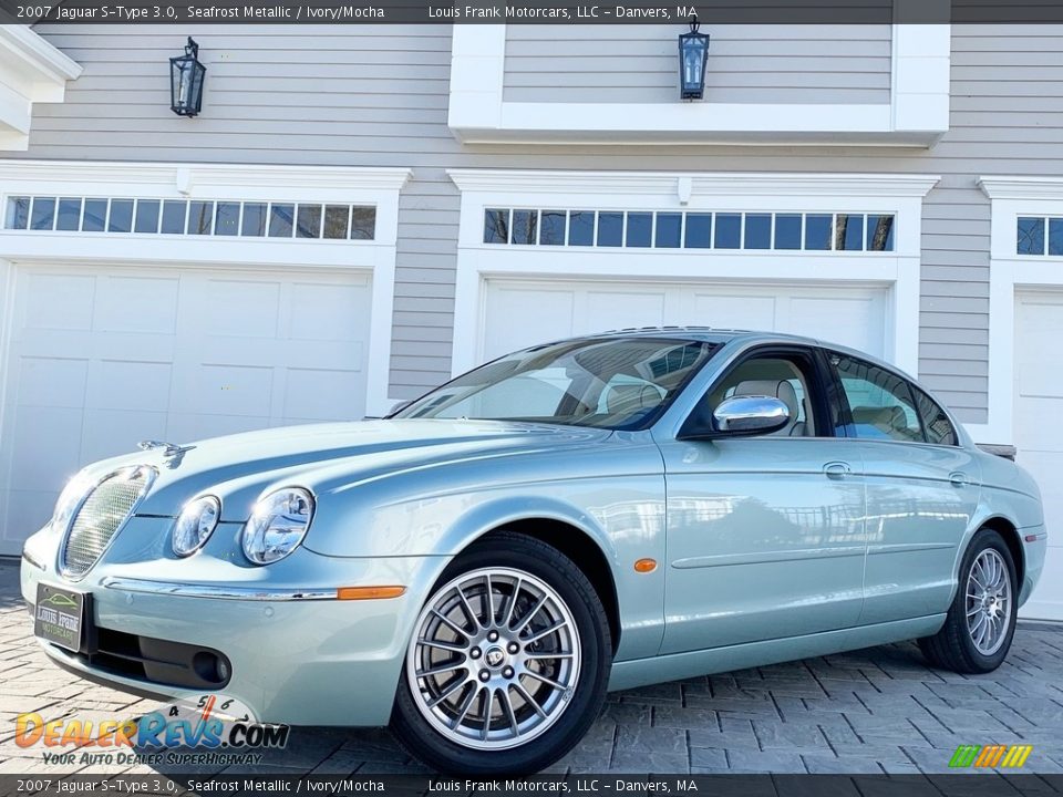 2007 Jaguar S-Type 3.0 Seafrost Metallic / Ivory/Mocha Photo #4