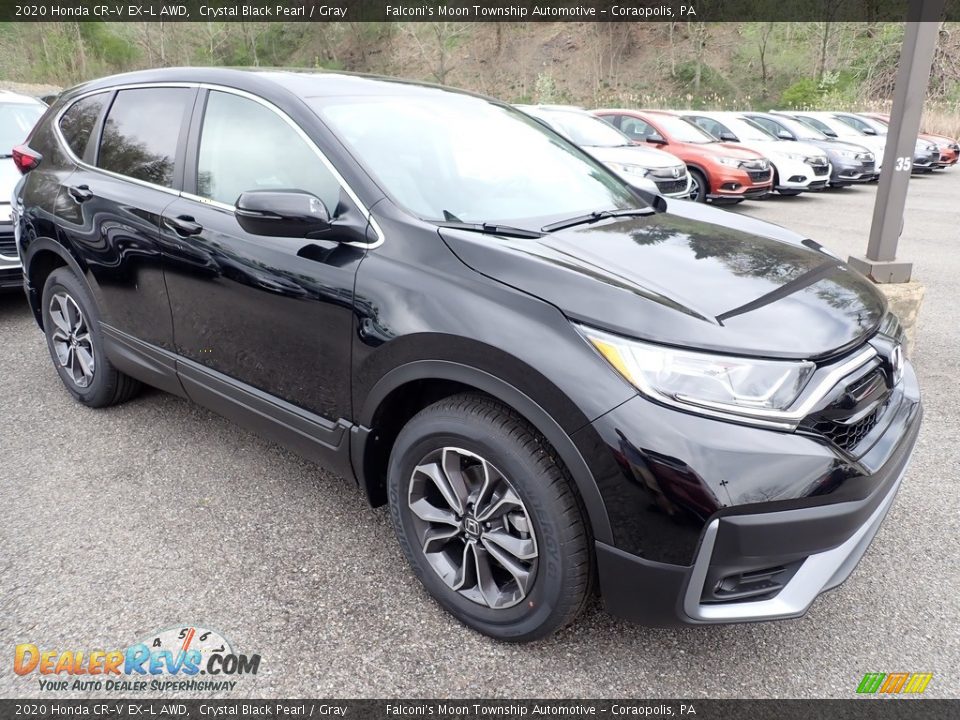 2020 Honda CR-V EX-L AWD Crystal Black Pearl / Gray Photo #5