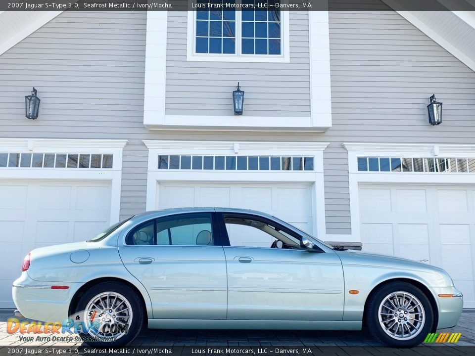 2007 Jaguar S-Type 3.0 Seafrost Metallic / Ivory/Mocha Photo #6