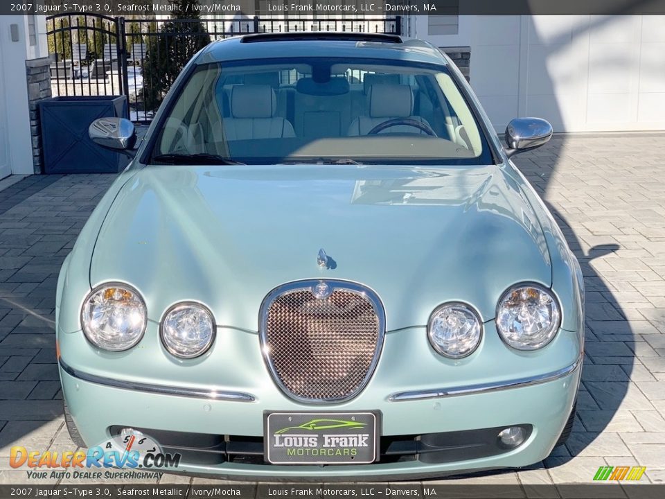 2007 Jaguar S-Type 3.0 Seafrost Metallic / Ivory/Mocha Photo #7