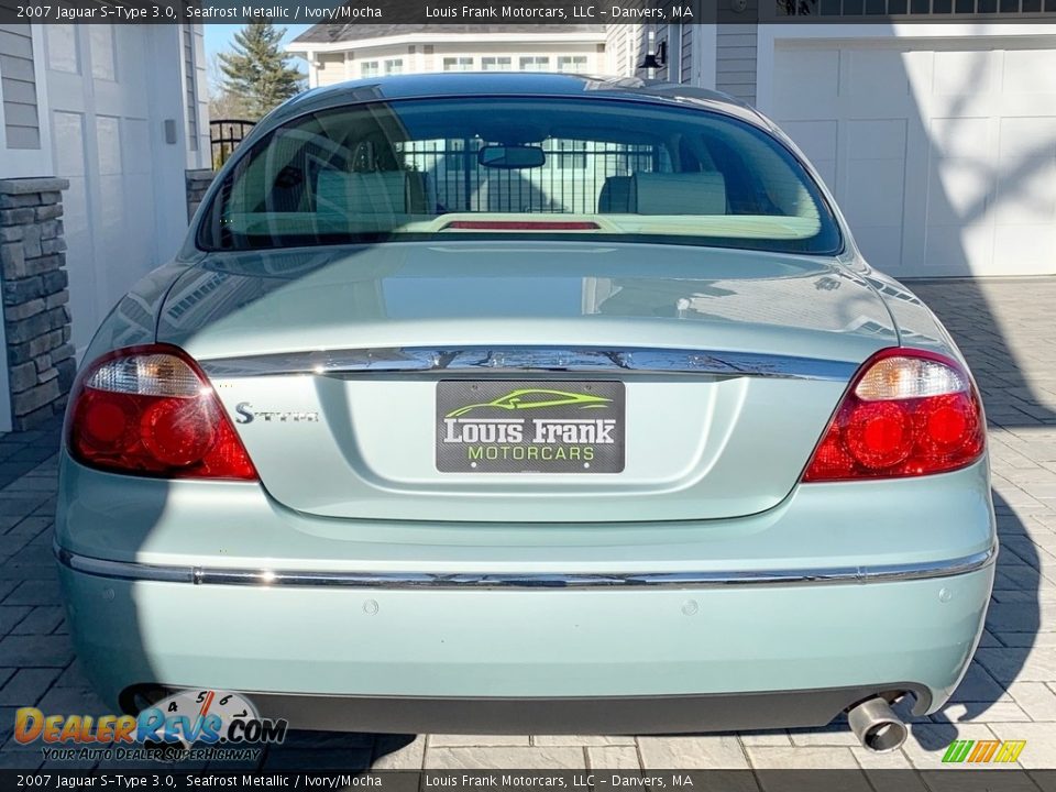 2007 Jaguar S-Type 3.0 Seafrost Metallic / Ivory/Mocha Photo #8