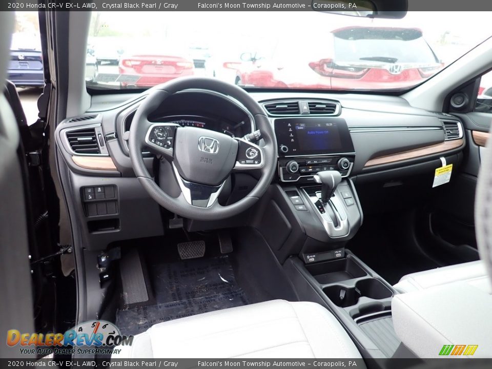 2020 Honda CR-V EX-L AWD Crystal Black Pearl / Gray Photo #10