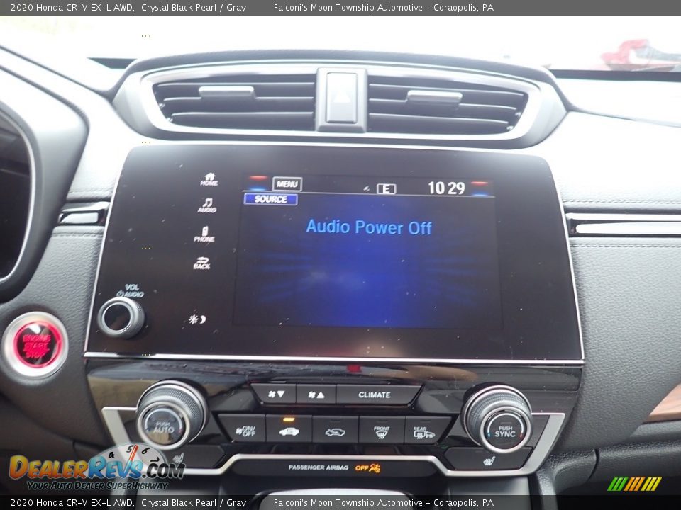 2020 Honda CR-V EX-L AWD Crystal Black Pearl / Gray Photo #14