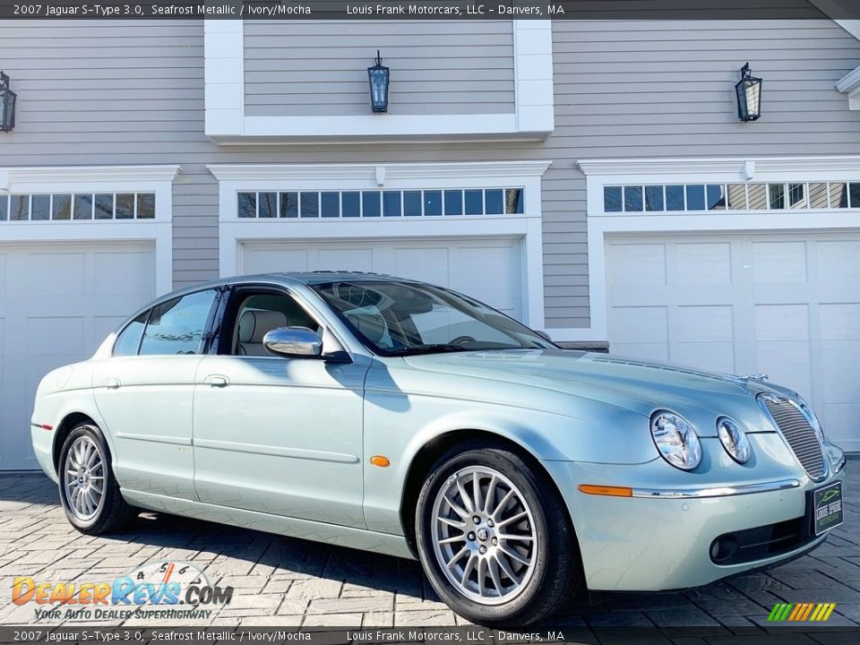 2007 Jaguar S-Type 3.0 Seafrost Metallic / Ivory/Mocha Photo #17