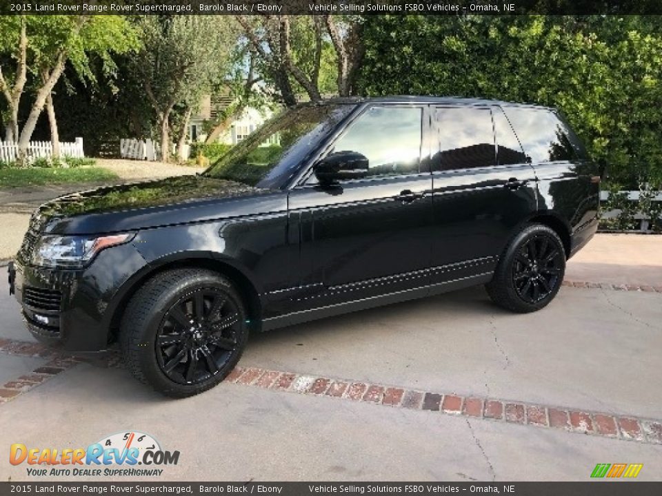 2015 Land Rover Range Rover Supercharged Barolo Black / Ebony Photo #1