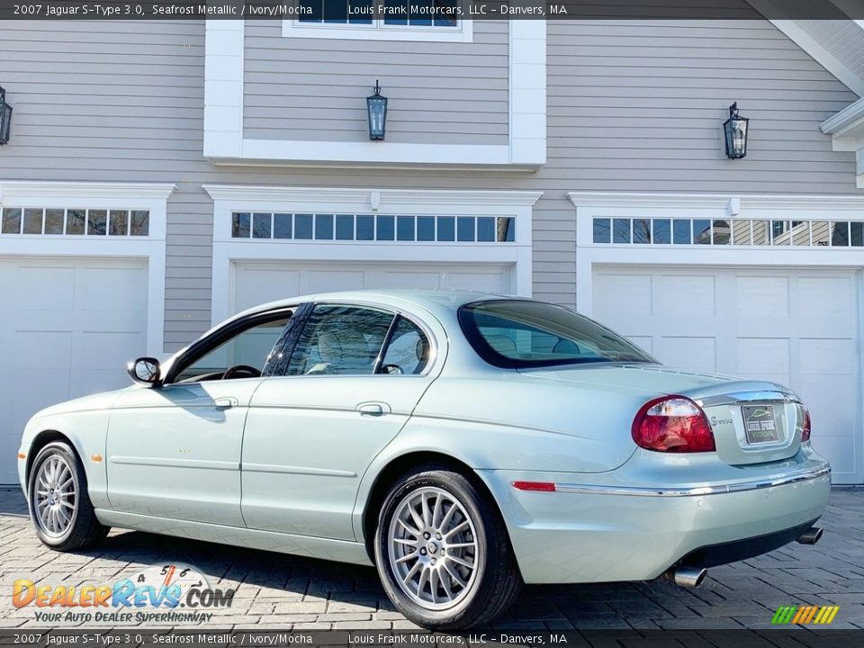 2007 Jaguar S-Type 3.0 Seafrost Metallic / Ivory/Mocha Photo #18