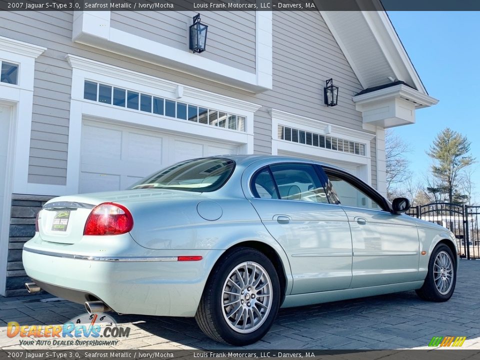 2007 Jaguar S-Type 3.0 Seafrost Metallic / Ivory/Mocha Photo #19