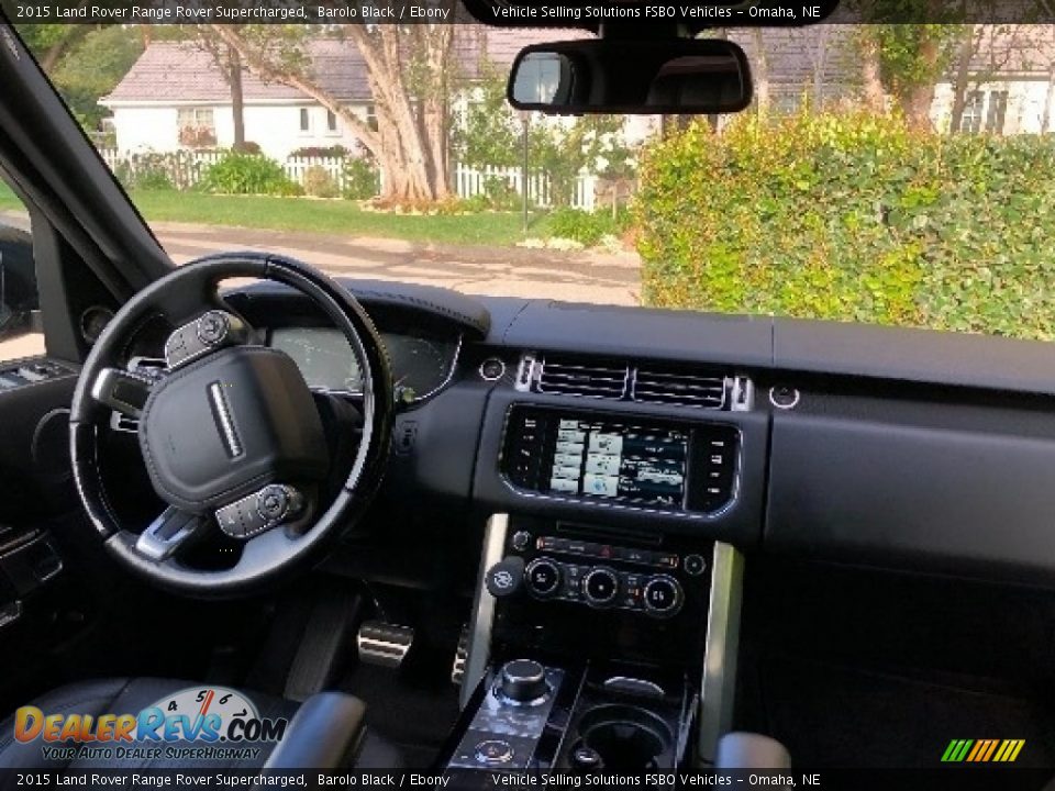 2015 Land Rover Range Rover Supercharged Barolo Black / Ebony Photo #3