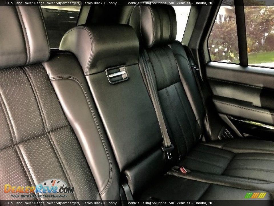 Rear Seat of 2015 Land Rover Range Rover Supercharged Photo #8