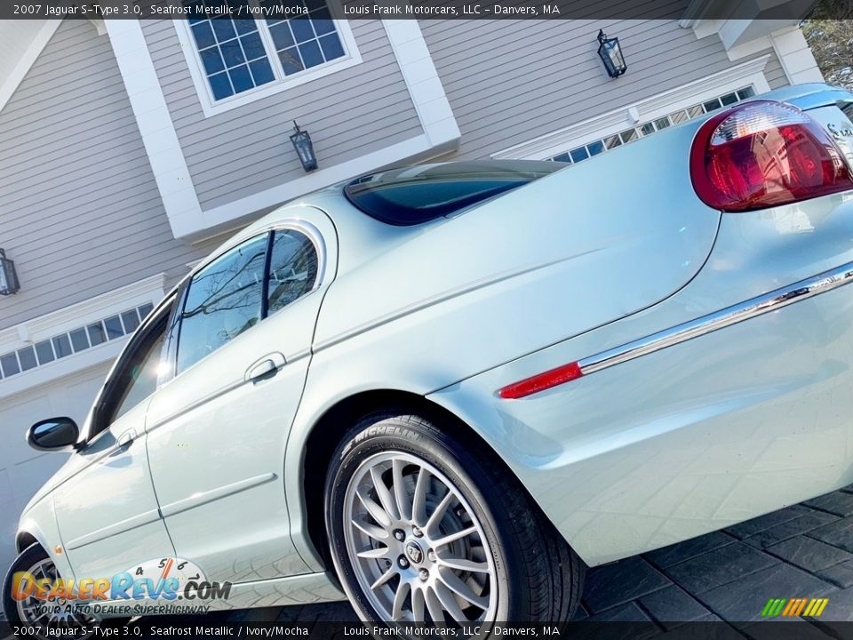 2007 Jaguar S-Type 3.0 Seafrost Metallic / Ivory/Mocha Photo #27