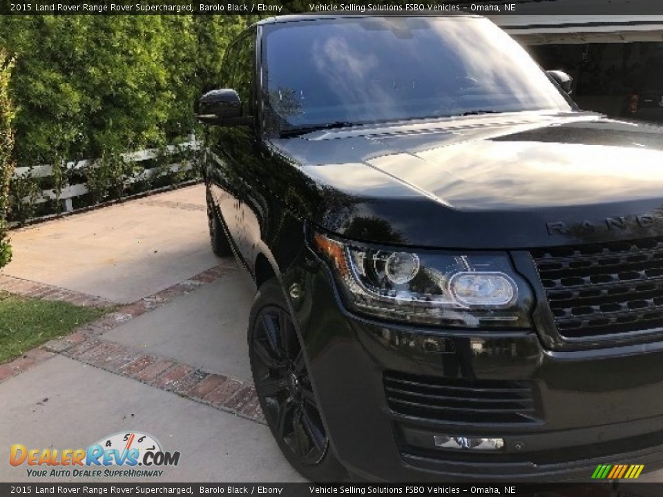 2015 Land Rover Range Rover Supercharged Barolo Black / Ebony Photo #13