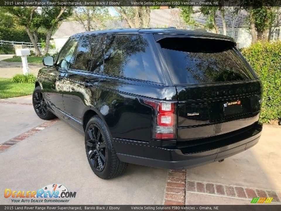 2015 Land Rover Range Rover Supercharged Barolo Black / Ebony Photo #14