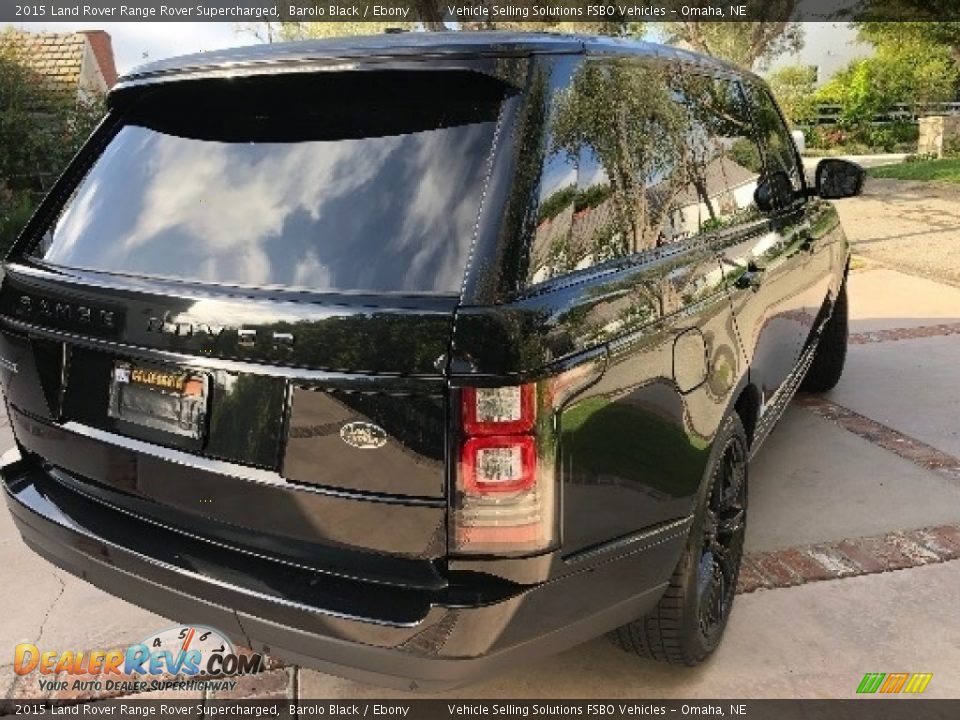 2015 Land Rover Range Rover Supercharged Barolo Black / Ebony Photo #15