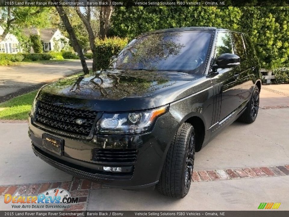 2015 Land Rover Range Rover Supercharged Barolo Black / Ebony Photo #16