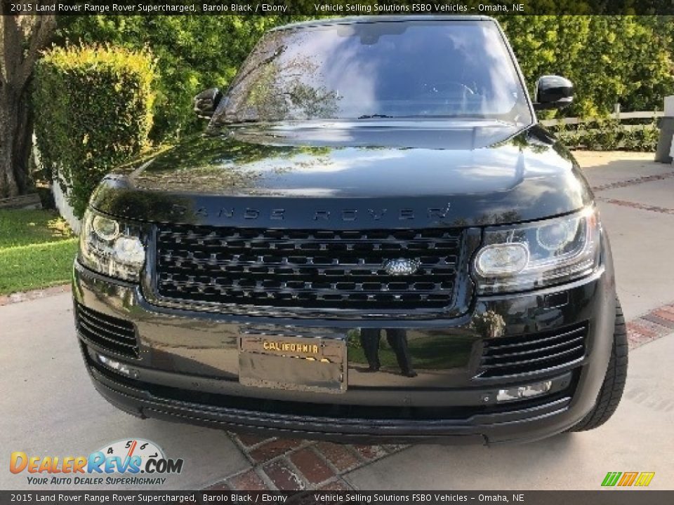 2015 Land Rover Range Rover Supercharged Barolo Black / Ebony Photo #17